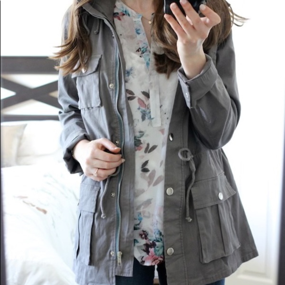 Market & Spruce Chaplin Hooded Anorak Cargo Jacket